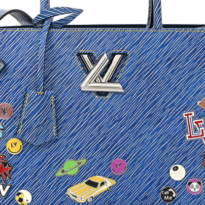 Louis Vuitton Epi Pins Twist Tote Denim Light 8 of 10