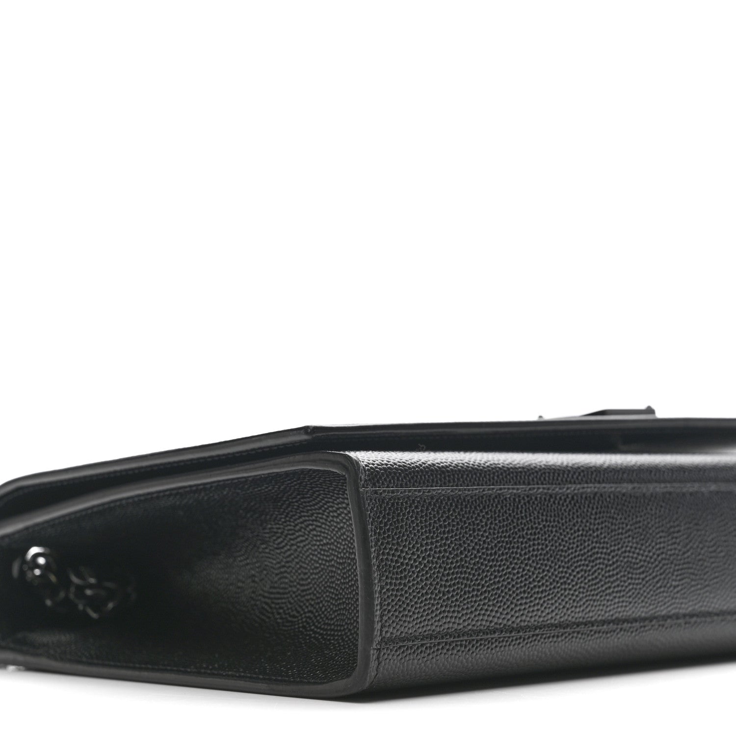Saint Laurent Grain De Poudre Medium Classic Monogram Monochrome Kate Satchel Black 10 of 13