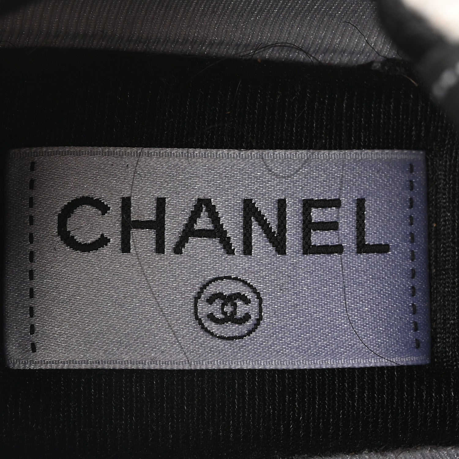 Chanel Mesh Suede Grained Calfskin Womens CC Sneakers 37.5 White Black 8 of 9