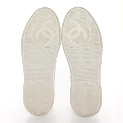 Chanel Calfskin CC Womens Sneakers 36 White 5 of 14