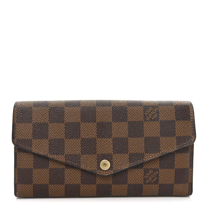 Louis Vuitton Damier Ebene Sarah Wallet NM 1 of 6
