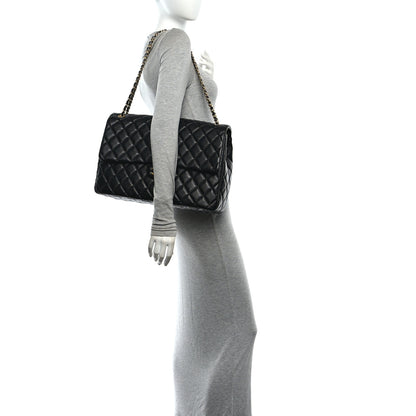 Chanel Caviar Quilted XXL Travel Flap Bag Black 2 of 11