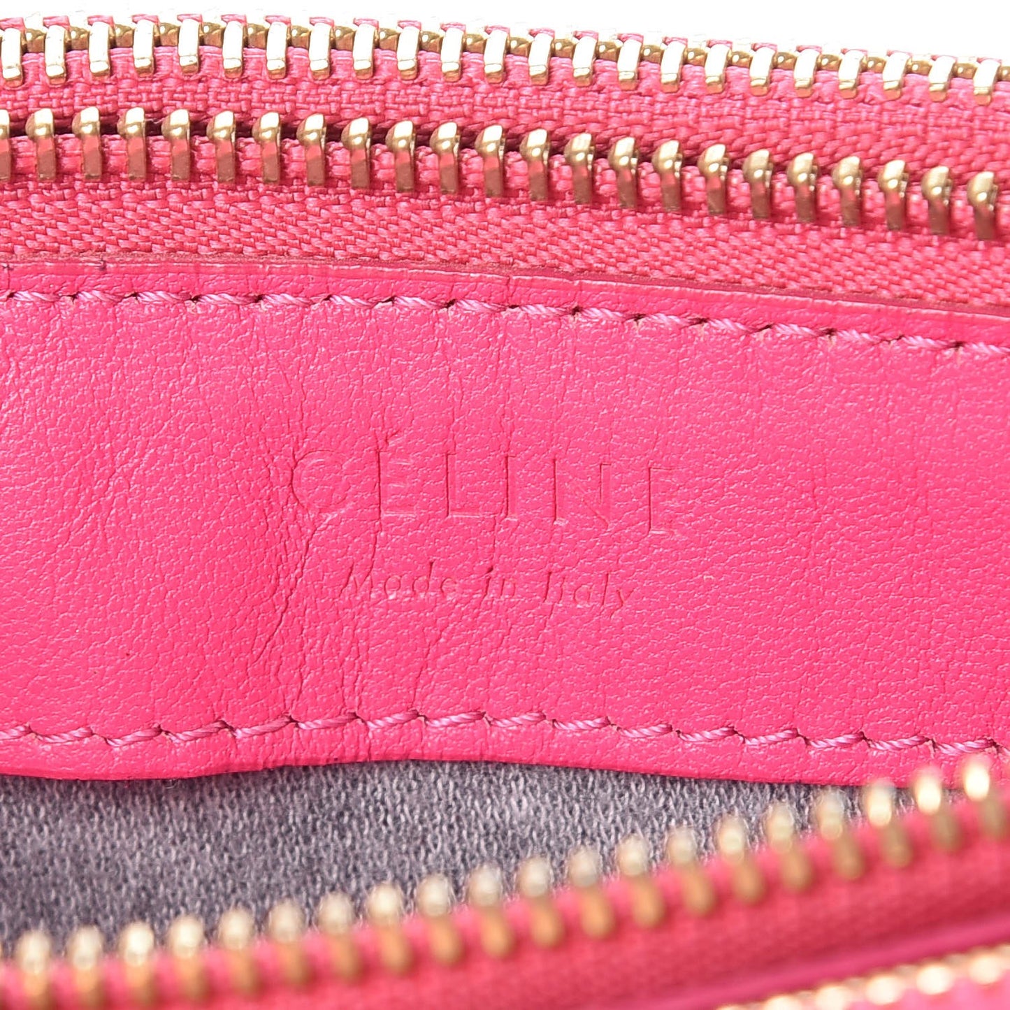 Lambskin Small Trio Crossbody Bag Fluo Fuchsia