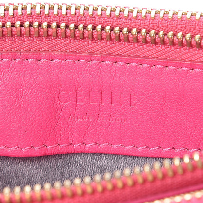 Celine Lambskin Small Trio Crossbody Bag Fluo Fuchsia 8 of 20