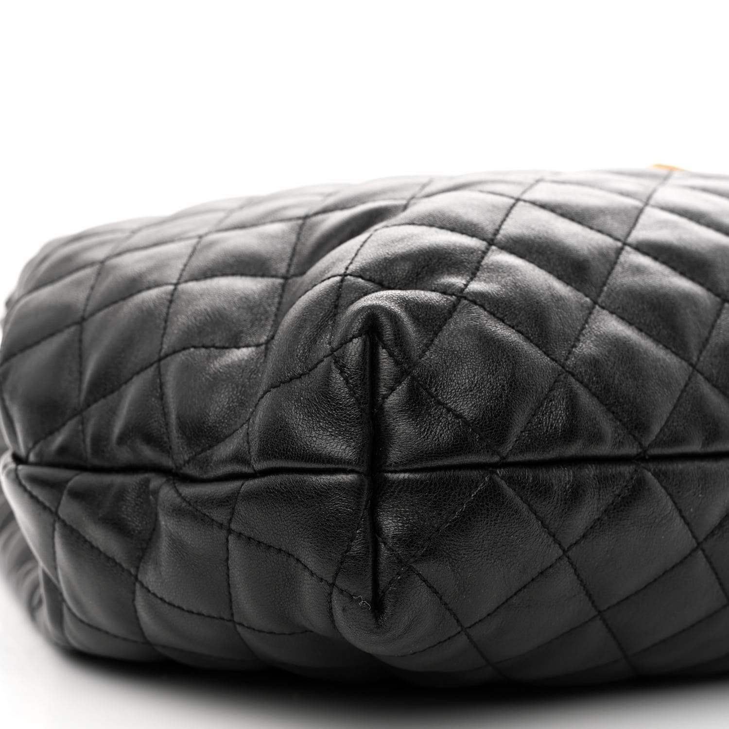 Saint Laurent Lambskin Quilted Maxi Icare Shopping Tote Black 11 of 12