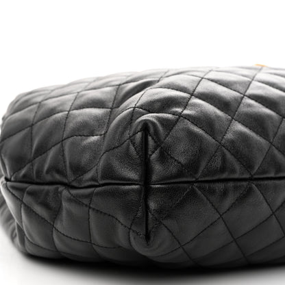 Saint Laurent Lambskin Quilted Maxi Icare Shopping Tote Black 11 of 12
