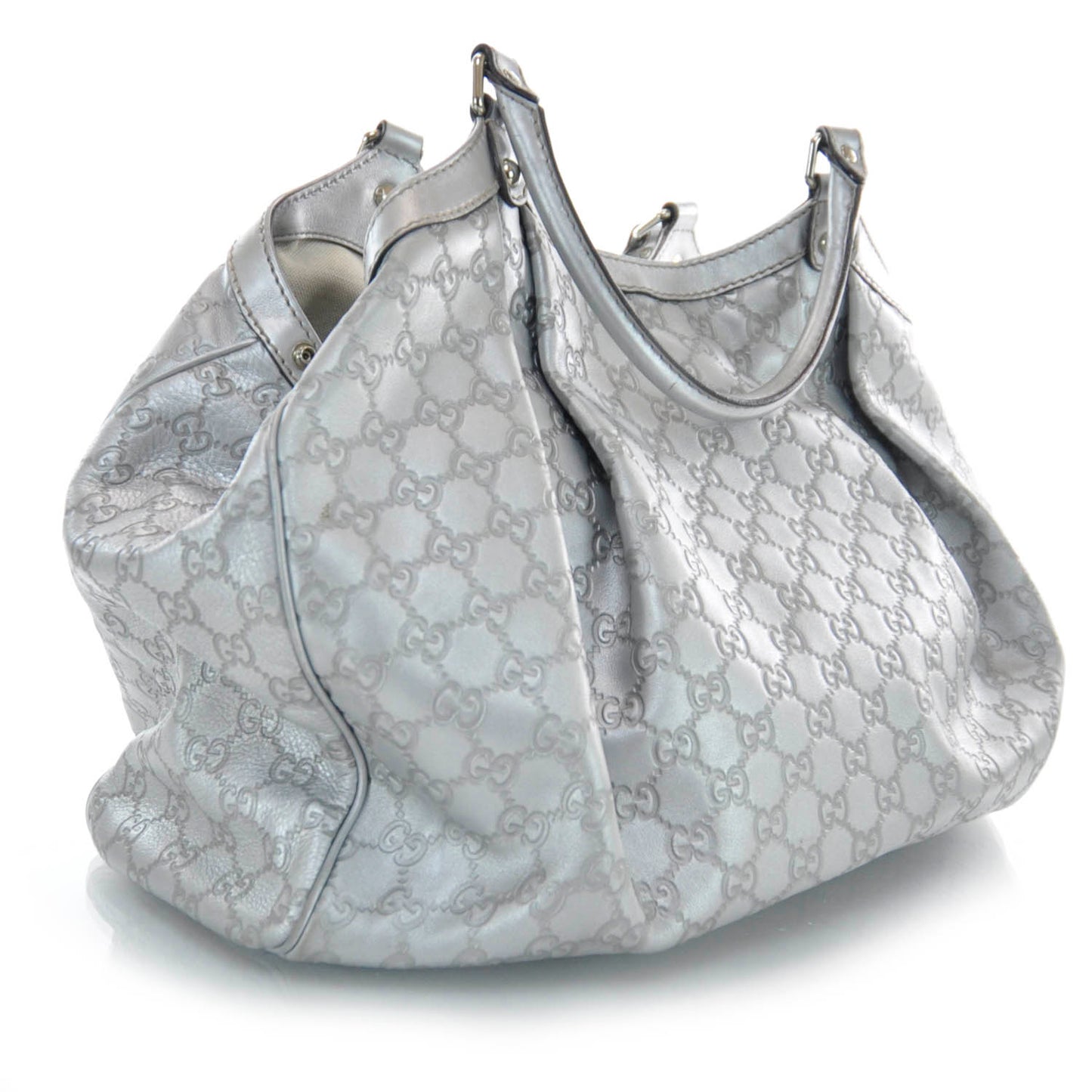 Guccissima Large Sukey Silver