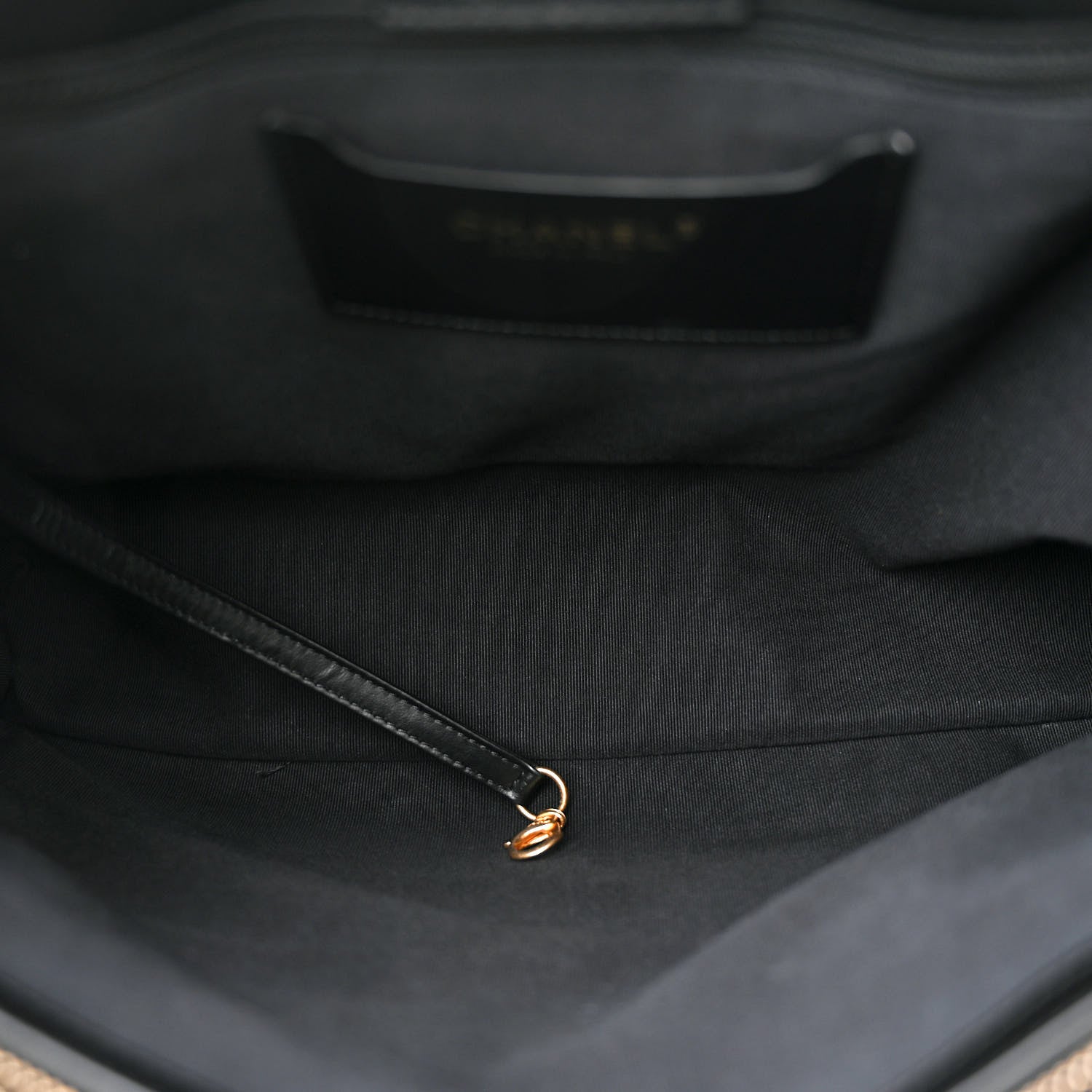 Chanel Shiny Caviar Quilted Chain Handle Shopping Tote Black 6 of 12