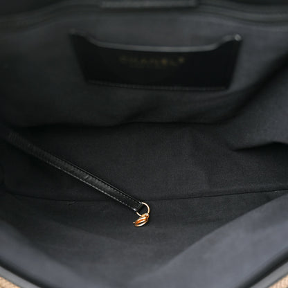 Chanel Shiny Caviar Quilted Chain Handle Shopping Tote Black 6 of 12