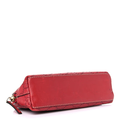 Gucci Guccissima Small Cosmetic Pouch Red 4 of 15