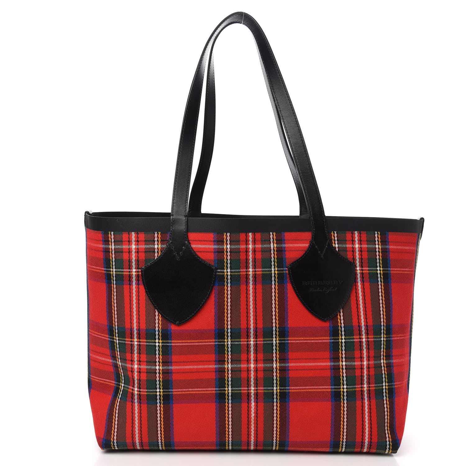 Burberry Vintage Check Medium The Giant Reversible Tote Antique Yellow Bright Red 4 of 16