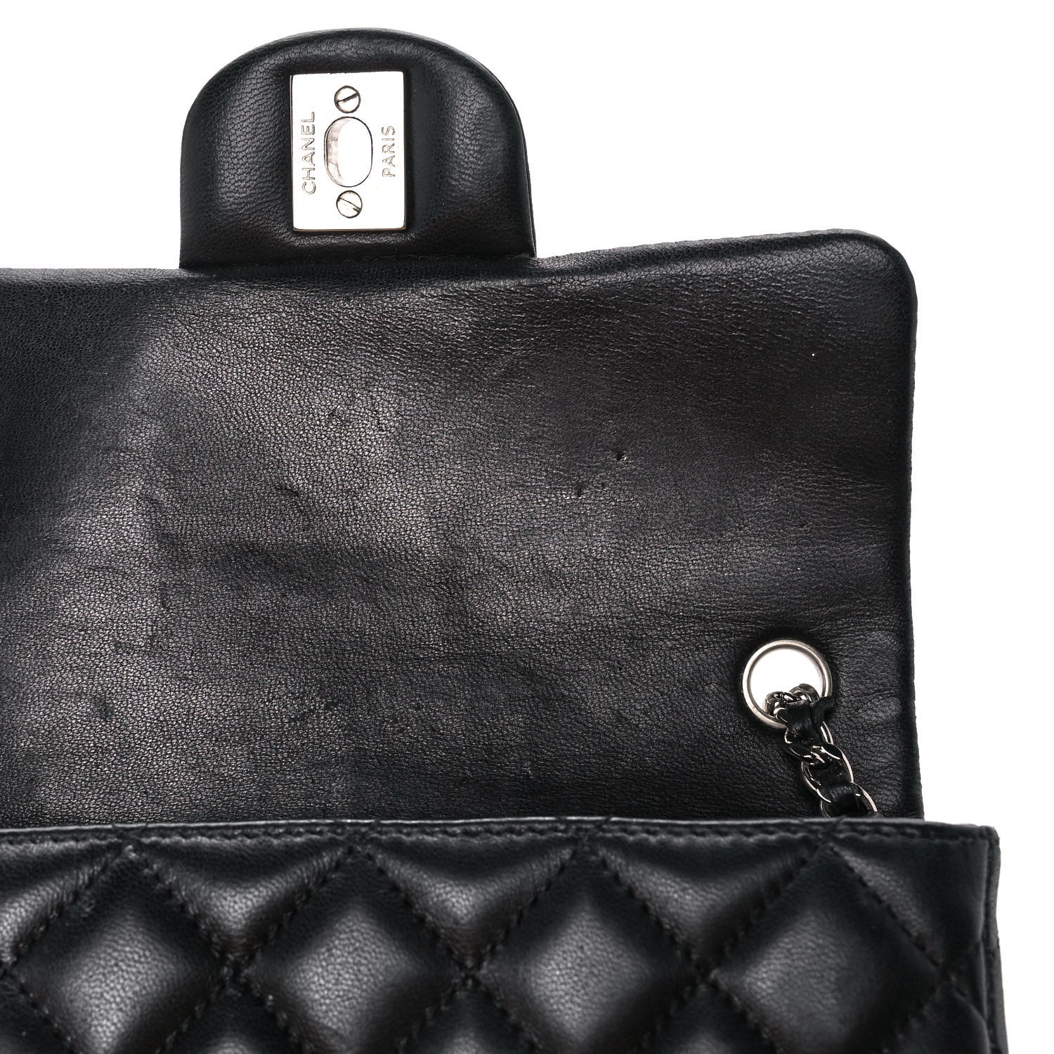 Chanel Lambskin Quilted Extra Mini Rectangular Flap Black 11 of 11