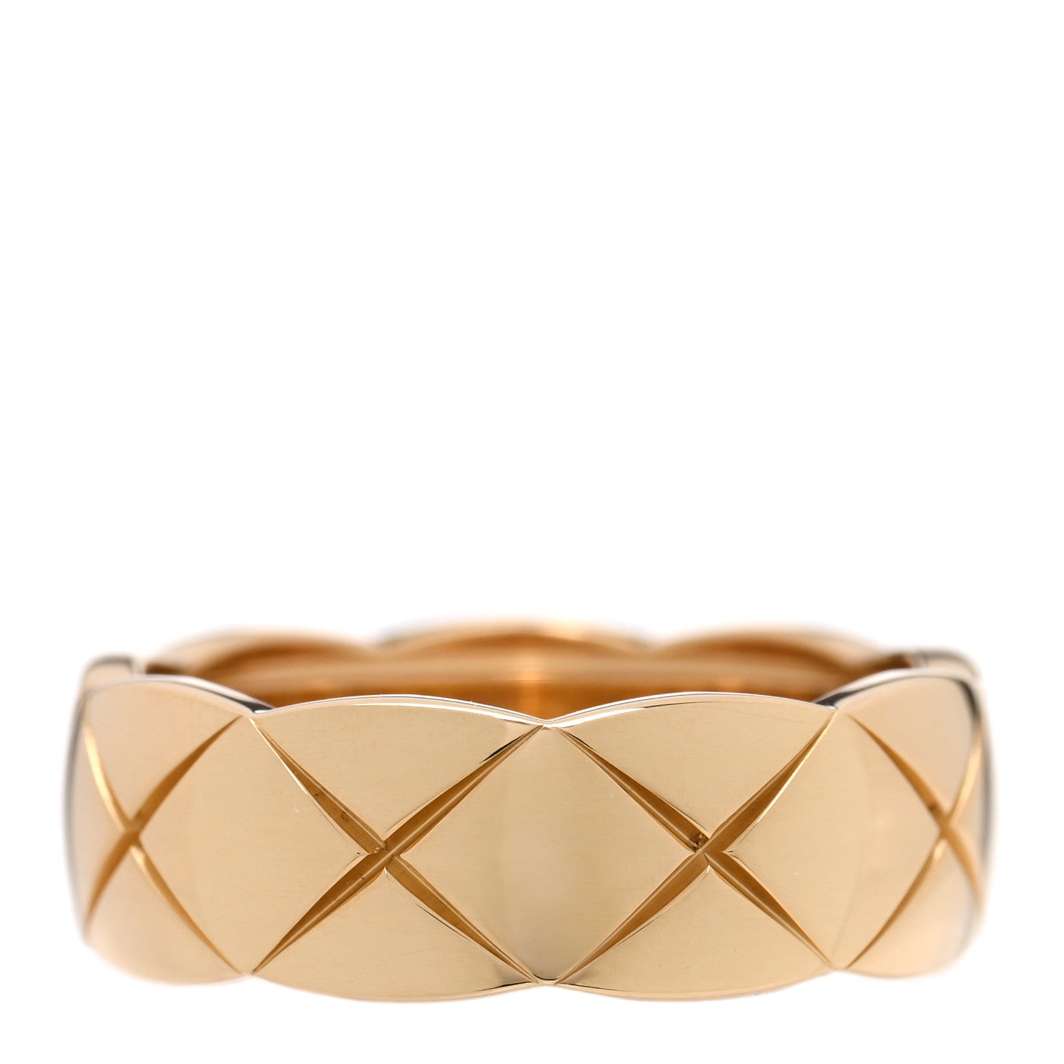 Chanel 18K Yellow Gold Small Coco Crush Ring 53 6.5 1 of 5