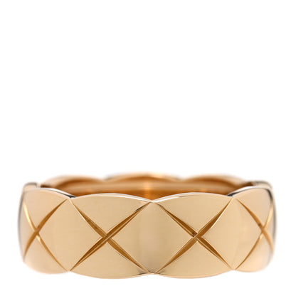 Chanel 18K Yellow Gold Small Coco Crush Ring 53 6.5 1 of 5