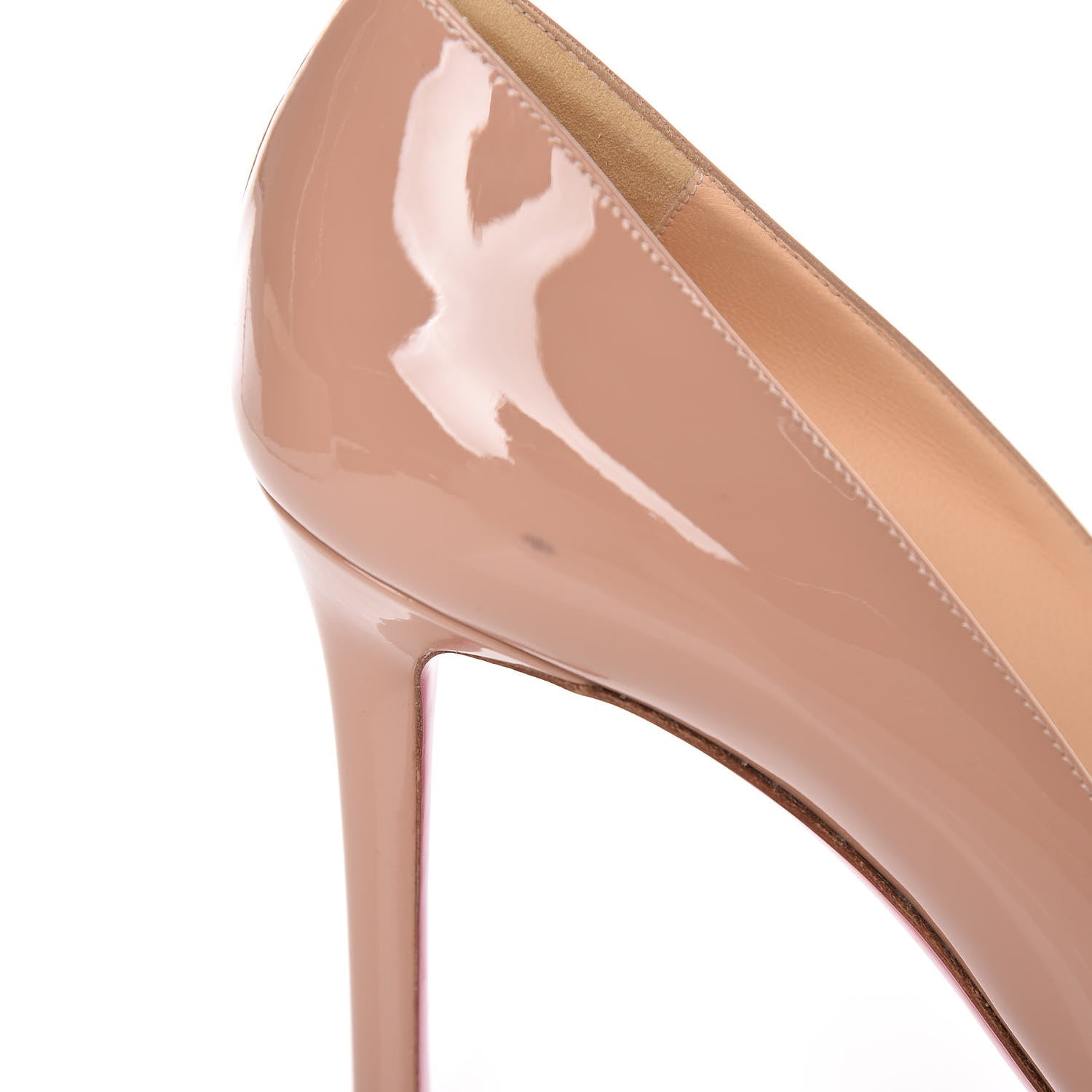 Christian Louboutin Patent Pigalle Plato 100 Pumps 39 Nude 11 of 13