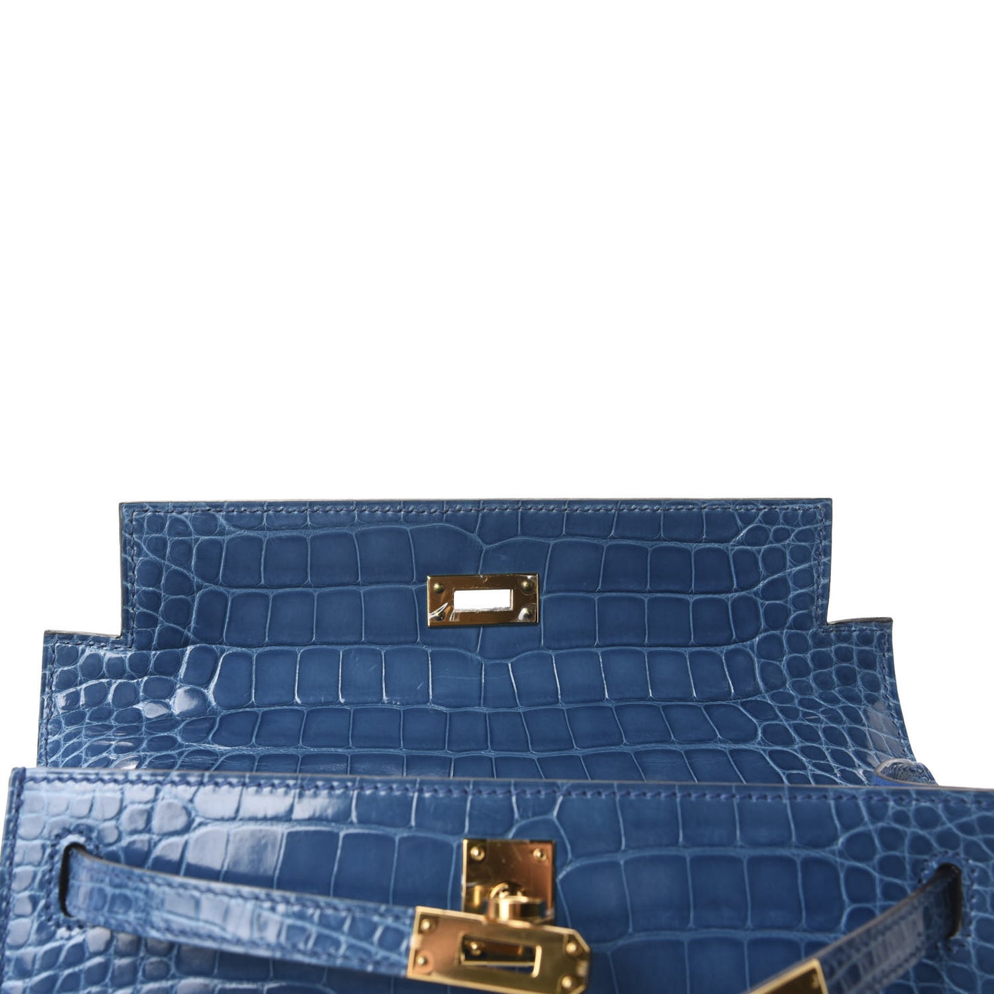 Shiny Alligator Kelly Pochette Mykonos