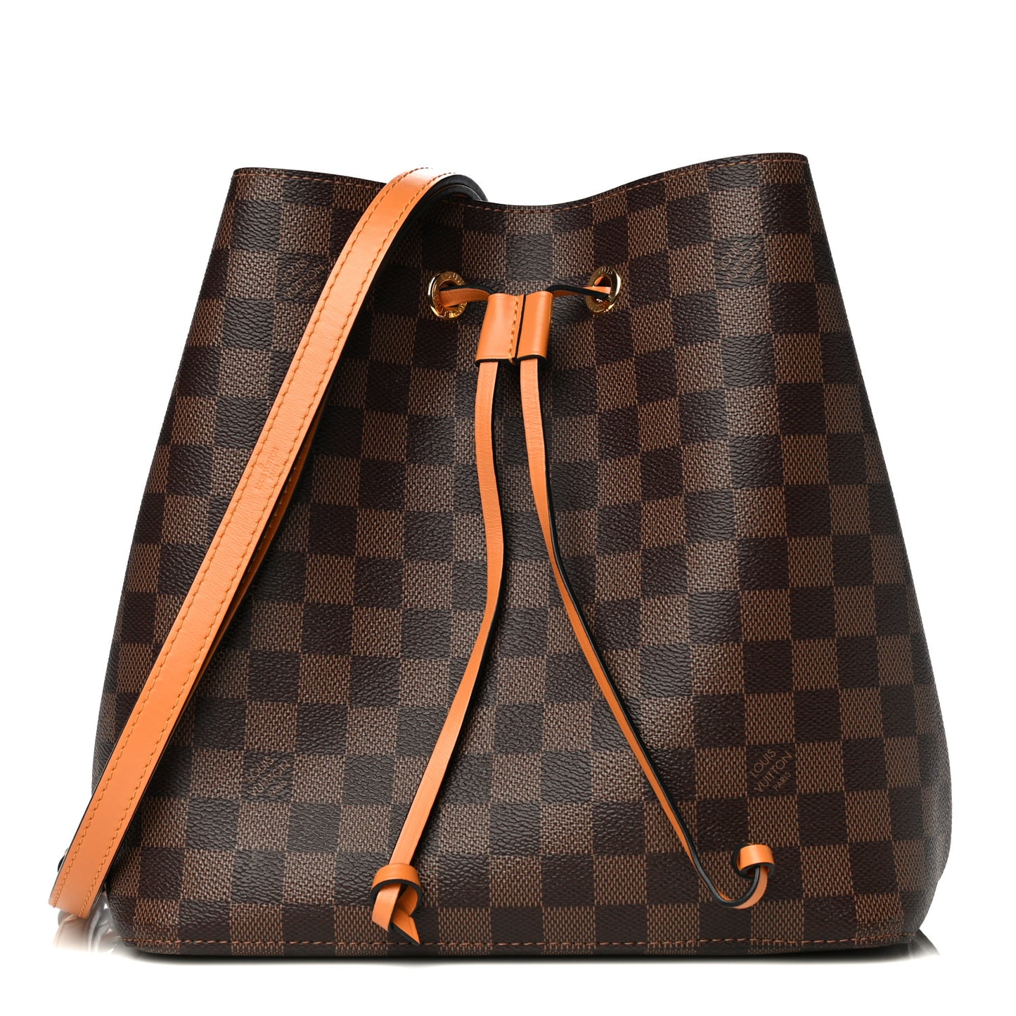 Damier Ebene Neonoe MM Safran