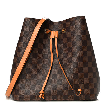Louis Vuitton Damier Ebene Neonoe MM Safran 1 of 9