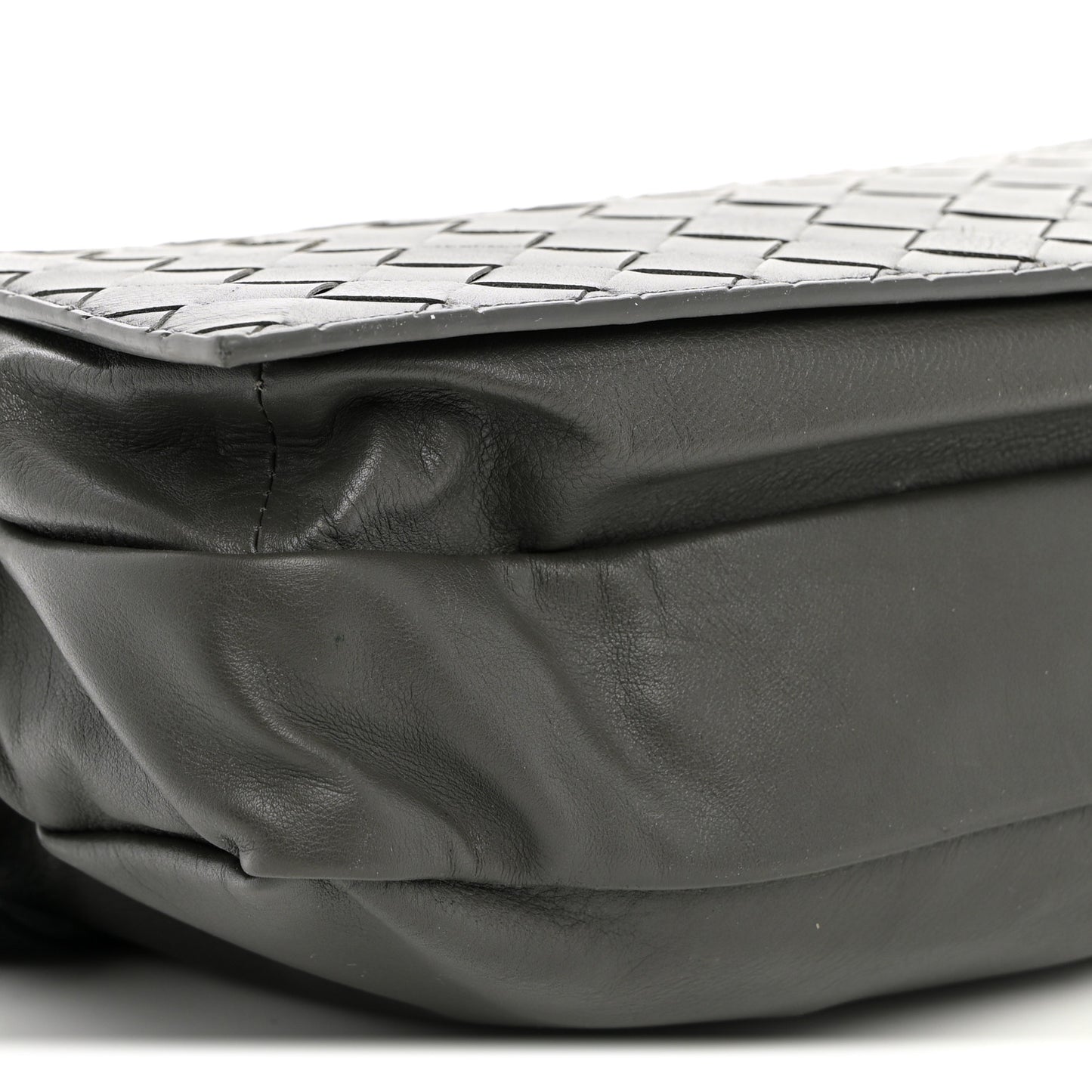 Nappa Intrecciato Belt Bag Light Graphite