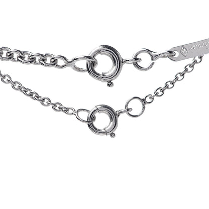 Cartier 18K White Gold Diamond Lanieres Pendant Necklace 5 of 8