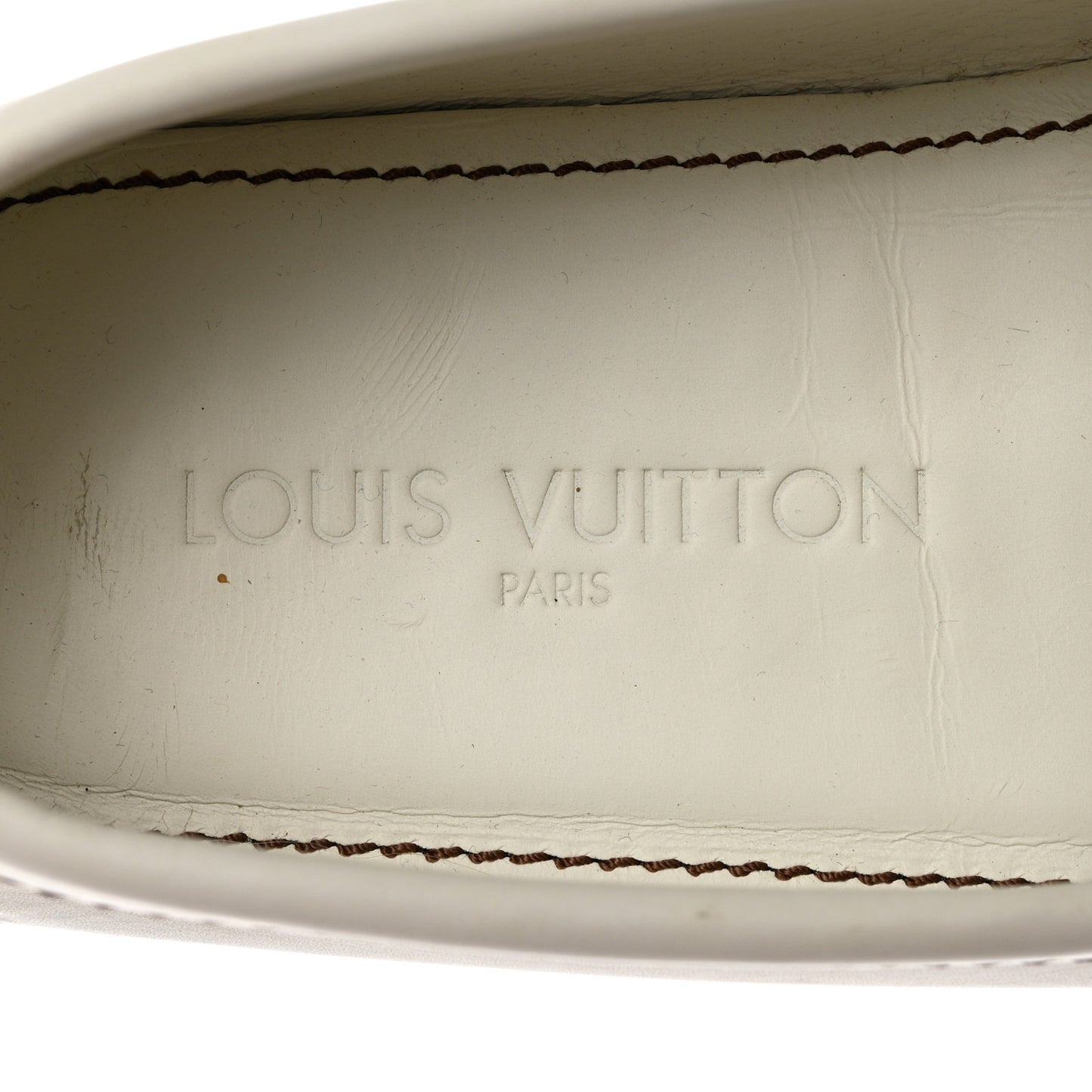 Calfskin Mens Monte Carlo Car Shoe Moccasin Loafers 8.5 White