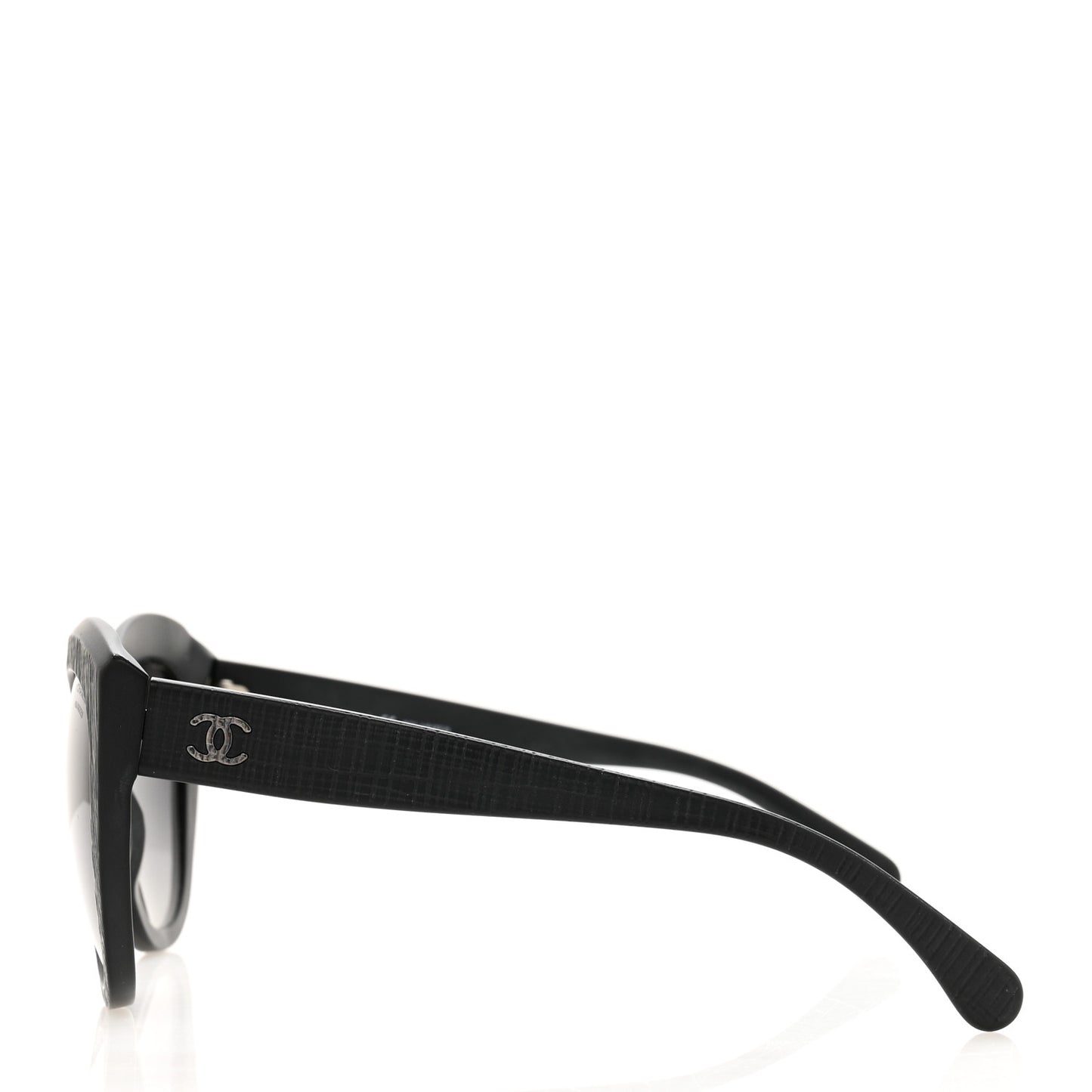 Tweed Effect CC Polarized Butterfly Signature Sunglasses 5332 Black