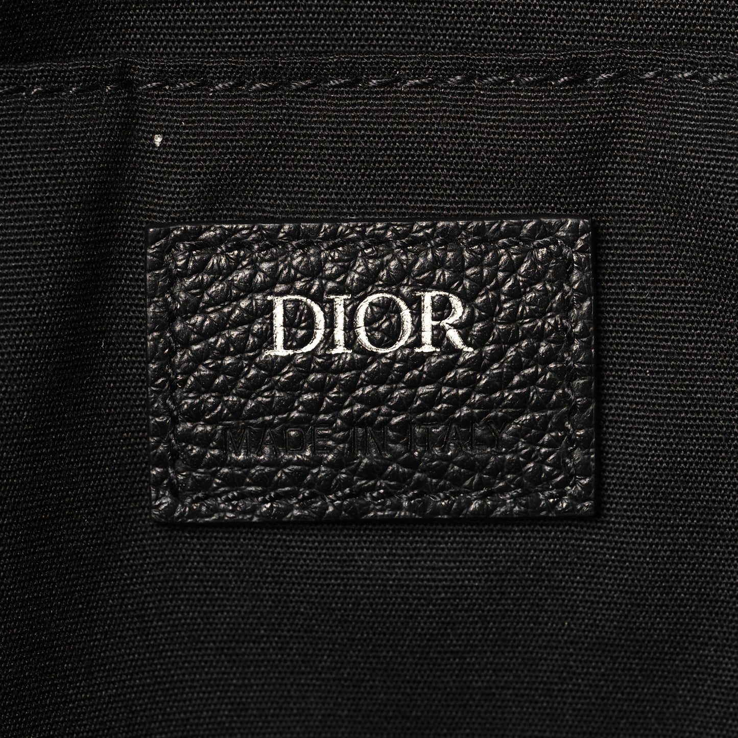 Oblique Calfskin Rider Backpack Beige Black