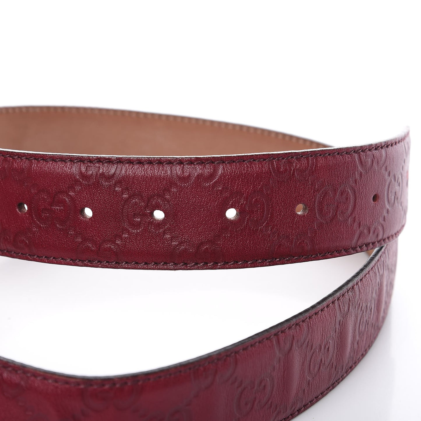 Guccissima Signature Interlocking G 40mm Belt 80 32 Scarlatto