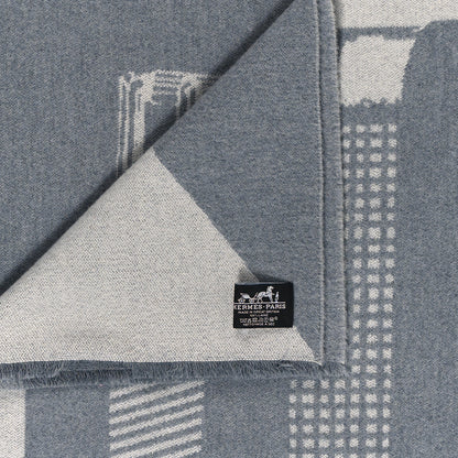 Hermes Wool Les Sangles Blanket Galet 3 of 3