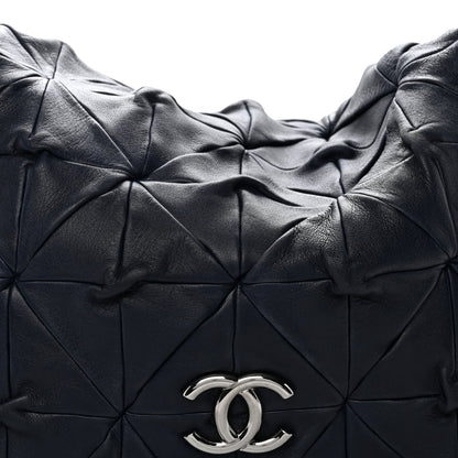 Chanel Lambskin Quilted Soft Squares Origami Accordion Flap Navy 8 of 10