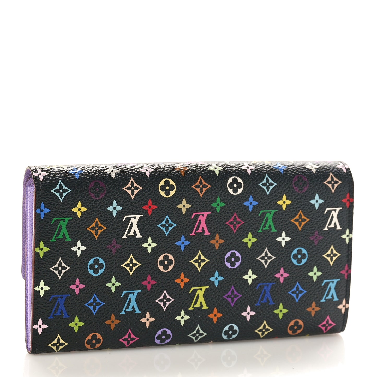 Monogram Multicolor Sarah Wallet Black Violet