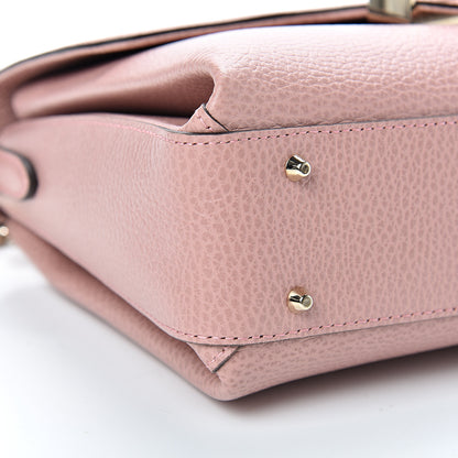 Gucci Dollar Calfskin Interlocking G Top Handle Shoulder Bag Soft Pink 8 of 9