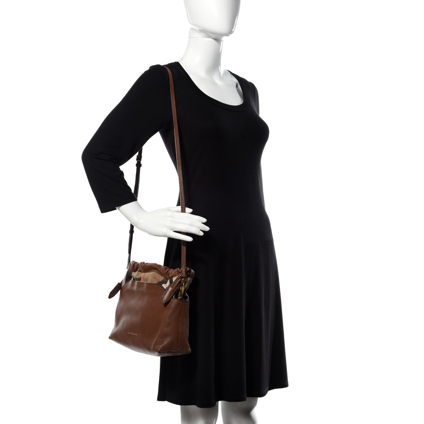 Calfskin House Check Little Crush Tan