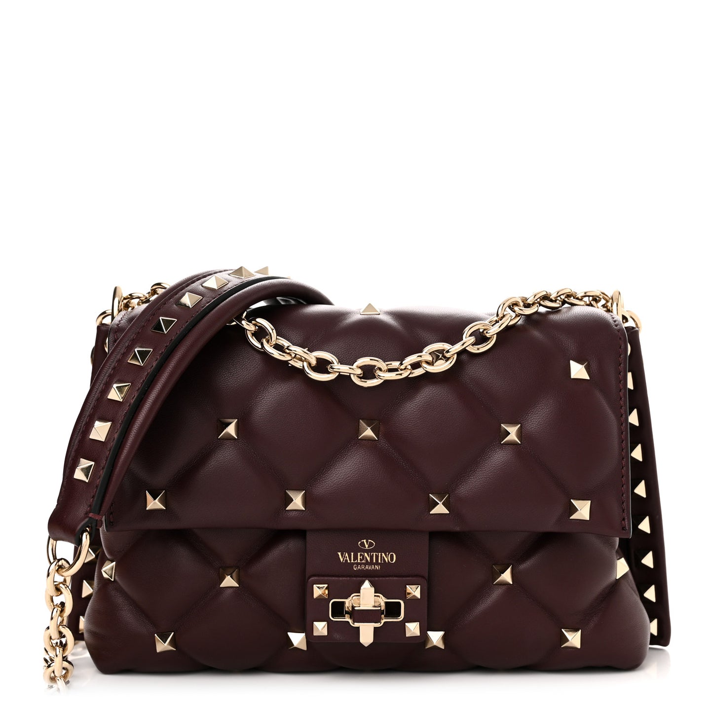 Nappa Small Candystud Crossbody Rubin