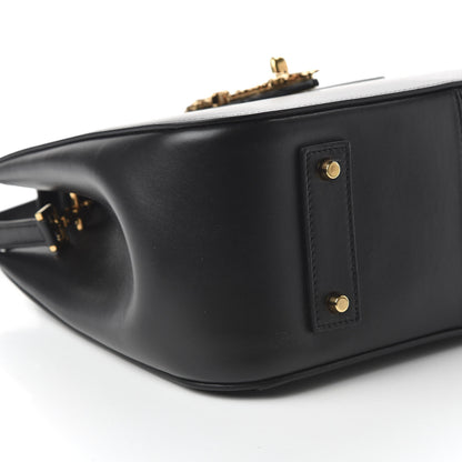 Versace Vitello Barocco Virtus Small Top Handle Shoulder Bag Black 6 of 9