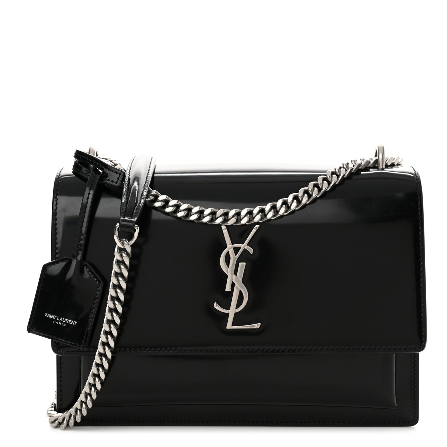 Patent Medium Monogram Sunset Black