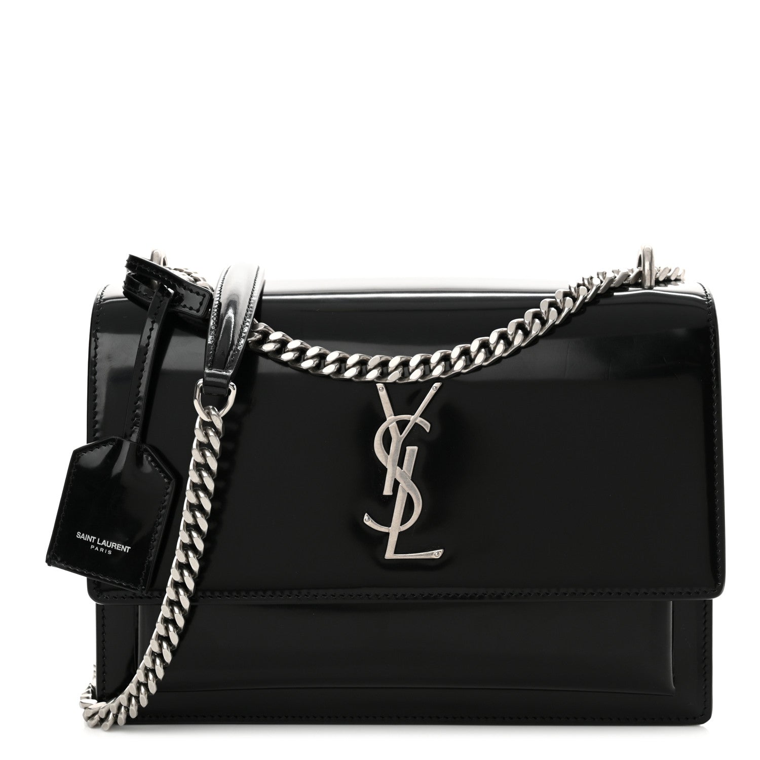 Saint Laurent Patent Medium Monogram Sunset Black 1 of 14