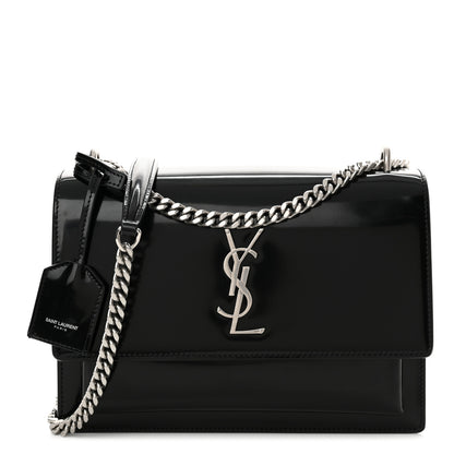 Saint Laurent Patent Medium Monogram Sunset Black 1 of 14