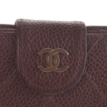 Chanel Caviar Stitched French Wallet Brown 8 of 18