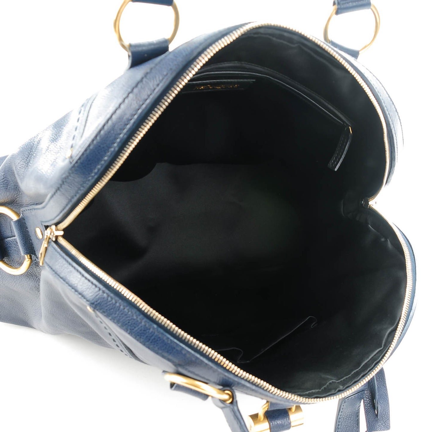 Calfskin Oversized Muse Navy Blue