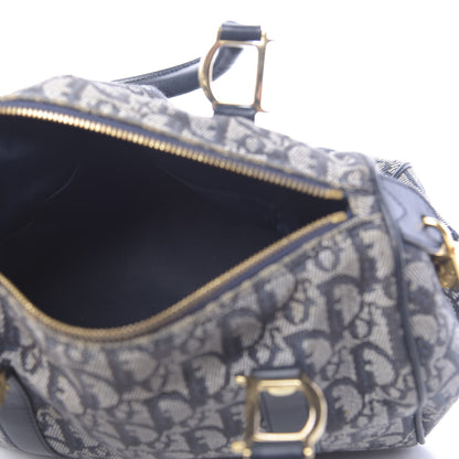 Christian Dior Denim Monogram Boston Navy 5 of 13
