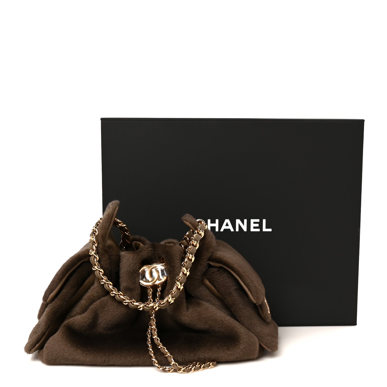 Chanel Pony Hair Mini Chanel 25 Handbag Dark Khaki 19 of 19