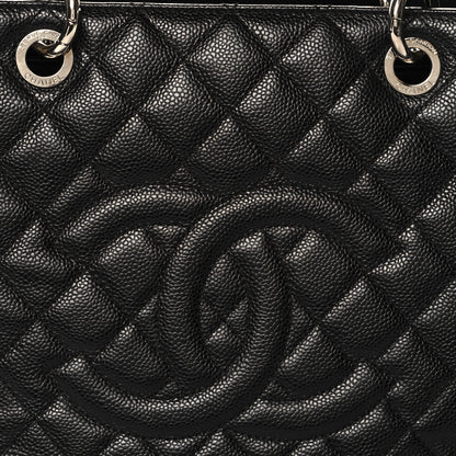 Chanel Caviar Quilted Grand Shopping Tote GST Black 9 of 13
