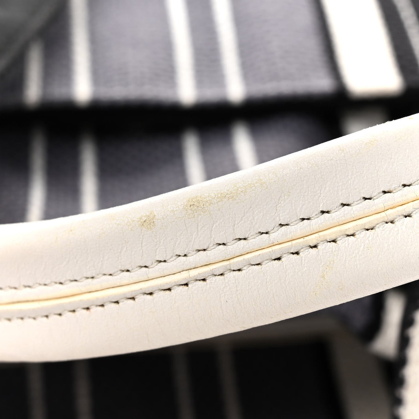 Striped Canvas CC Tote Blue White Black