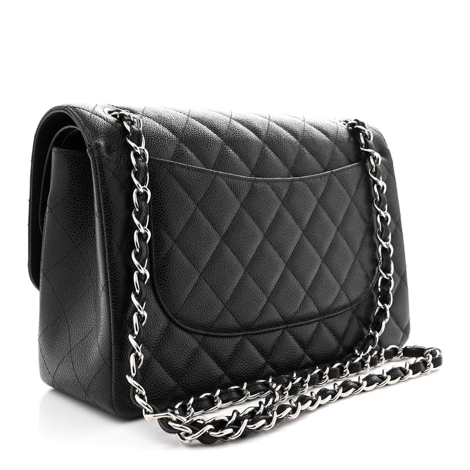 Chanel Caviar Quilted Jumbo Double Flap Black 3 of 11