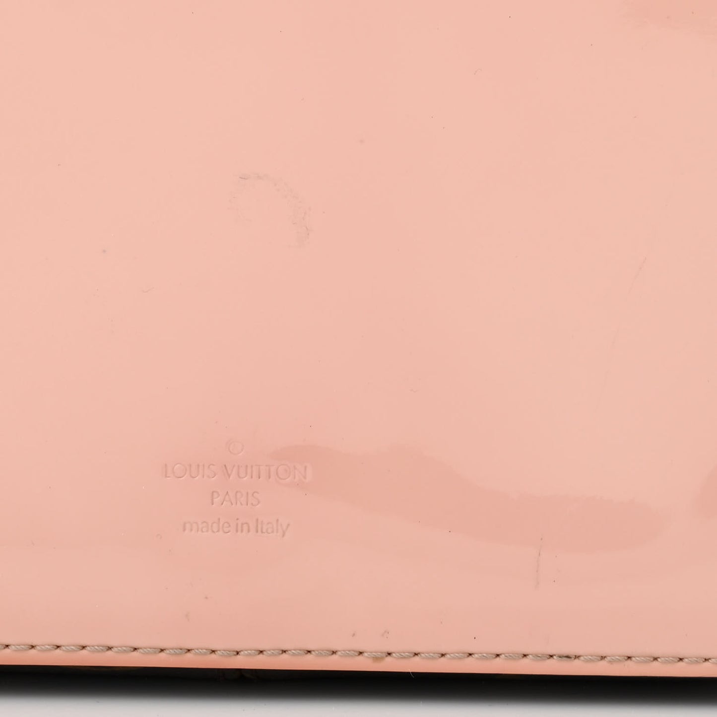 Patent Calfskin Monogram Cherrywood BB Rose Ballerine
