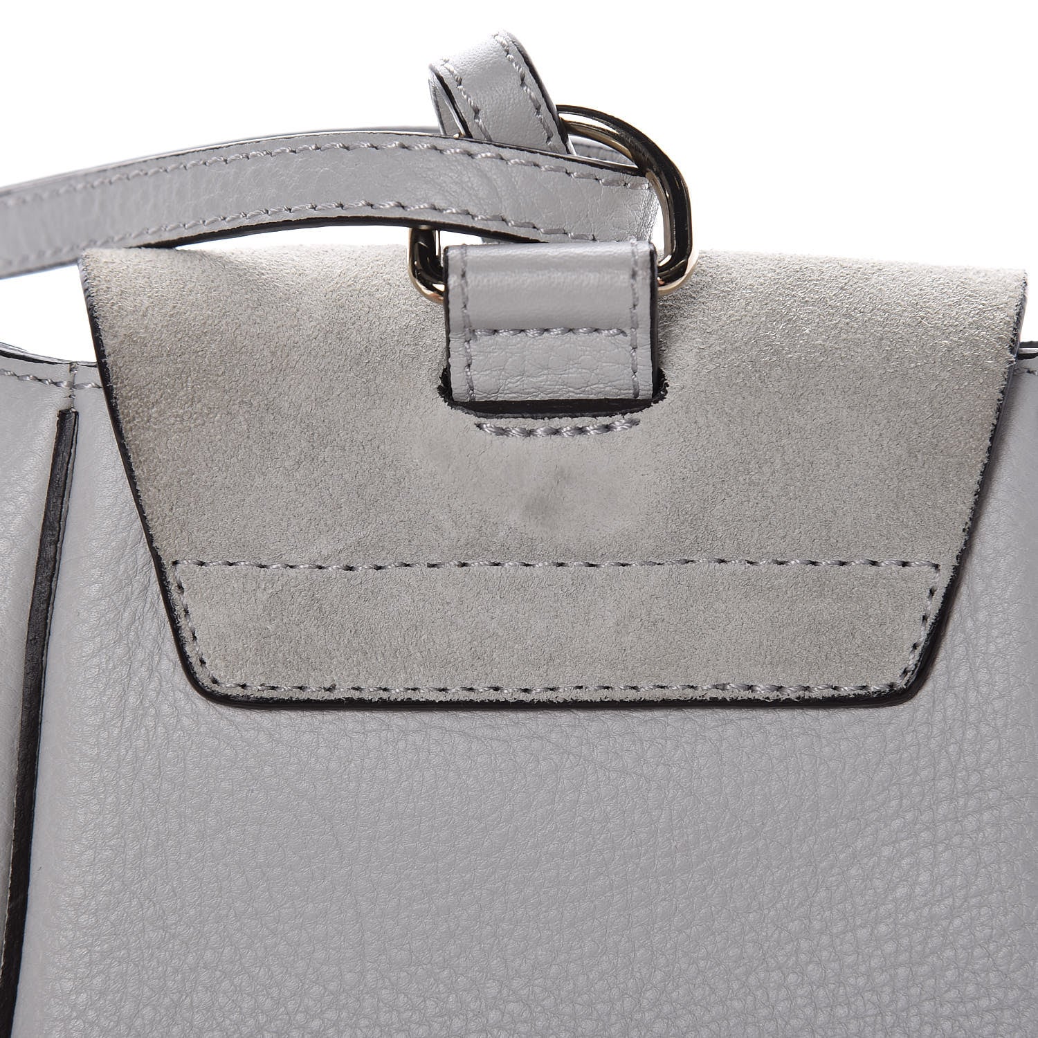 Chloe Suede Calfskin Mini Faye Backpack Airy Grey 14 of 14