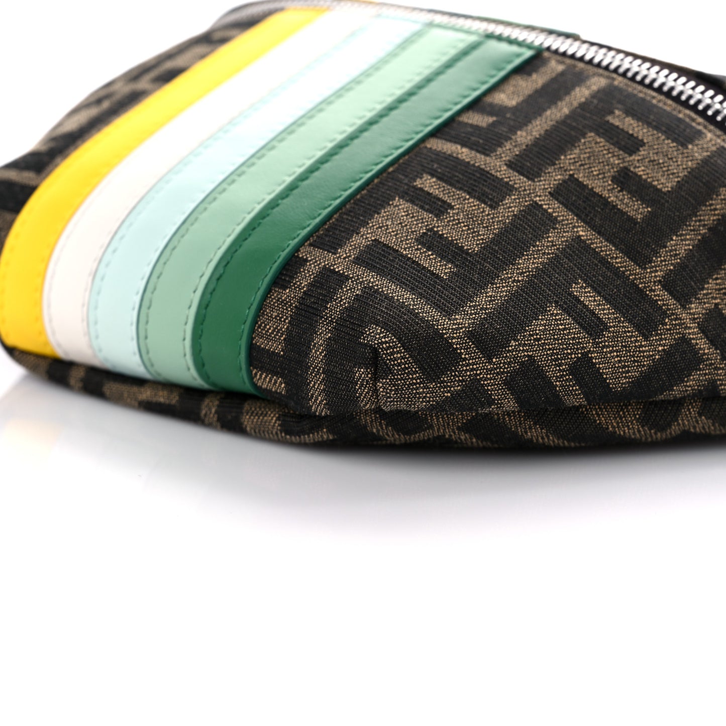 Fabric Jacquard Vitello Century Matt Semiluc FF Kids Belt Bag Tobacco Multicolor