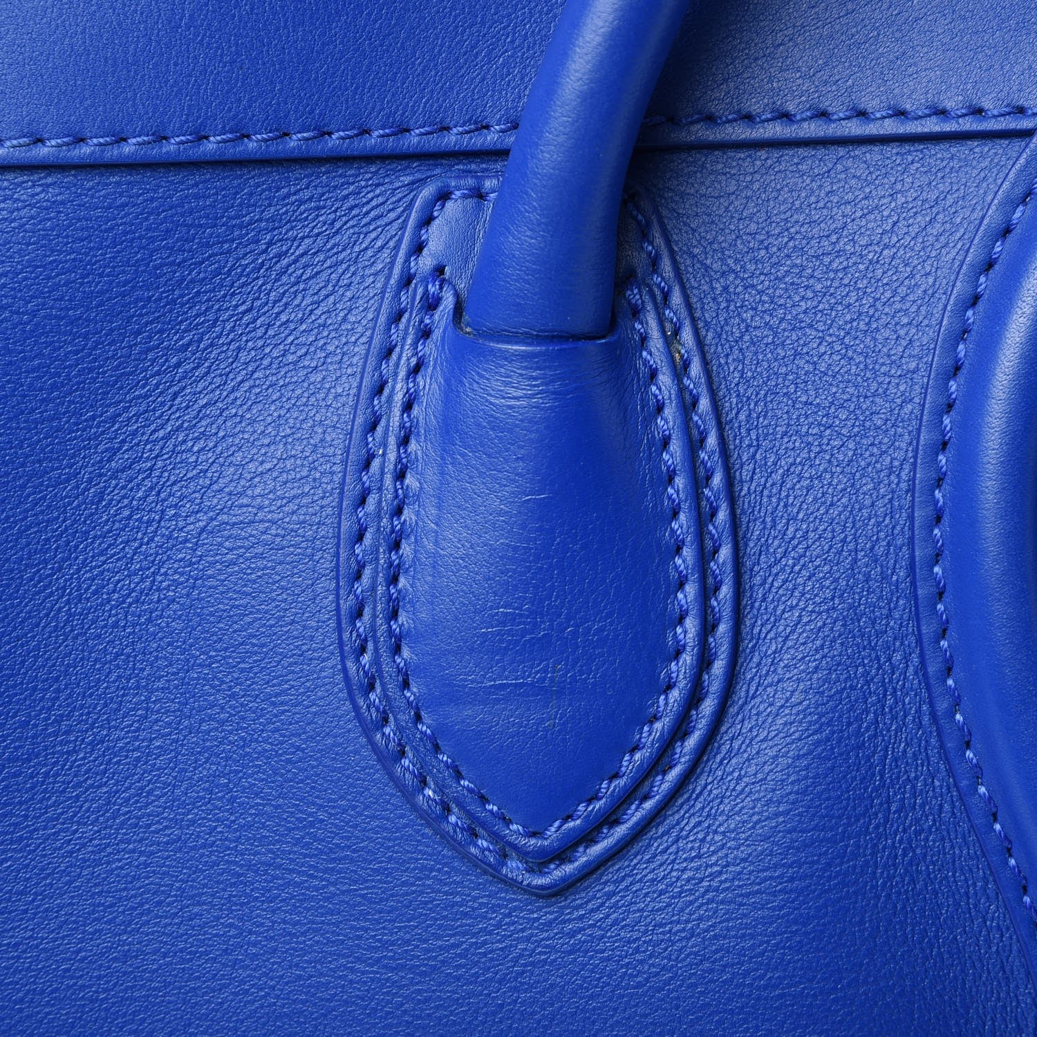 Celine Smooth Calfskin Mini Luggage Royal Blue 9 of 9