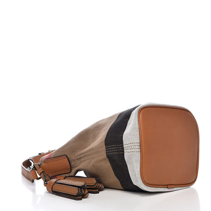 Burberry Canvas Mega Check Mini Ashby Tassel Crossbody Saddle Brown 5 of 11